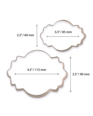PME PME Cookie en Cake Uitsteker Style 4 Set/2