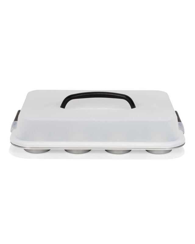 Patisse Patisse Silver-Top Muffinvorm 12 vaks met Draagdeksel