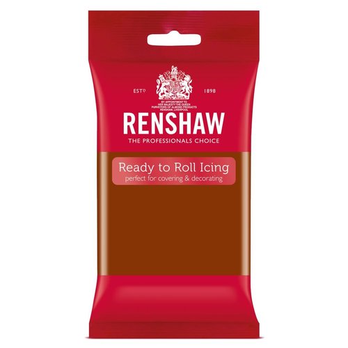 Renshaw Rolfondant Pro 250g - donker bruin 