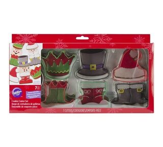 wilton Wilton Koekjesuitstekers Kerstfiguren Set/7