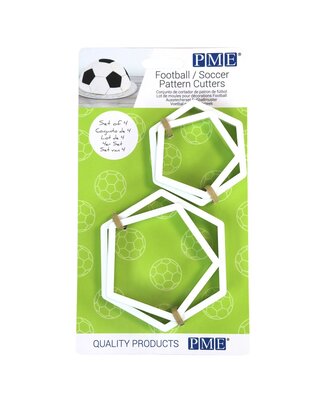 PME PME Voetbal Patroon Uitstekers Set/4