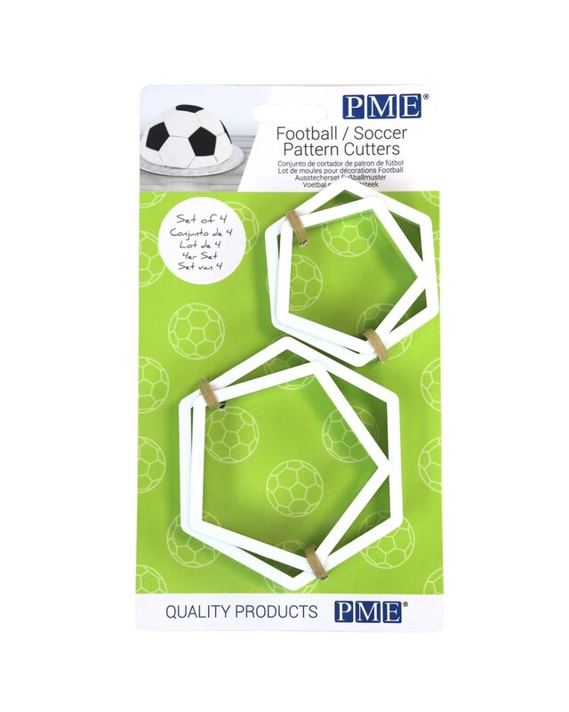 PME PME Voetbal Patroon Uitstekers Set/4