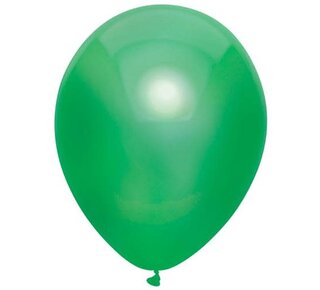 Taartdecoratief Ballonnen Metallic Donker groen 30cm 10st