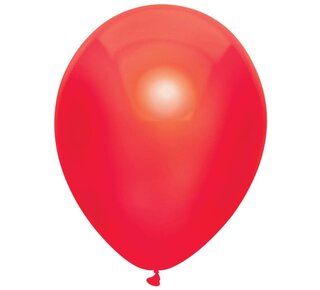 Taartdecoratief Ballonnen Metallic Rood 30cm 10st