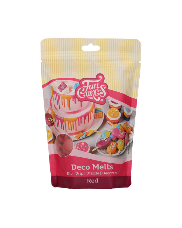 Funcakes FunCakes Deco Melts -rood- 250g