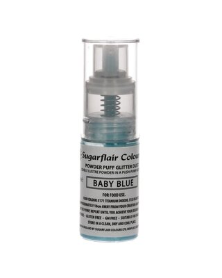 sugarflair Sugarflair Pomp Spray Glitterpoeder Babyblauw