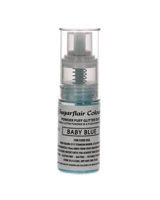 sugarflair Sugarflair Pomp Spray Glitterpoeder Babyblauw