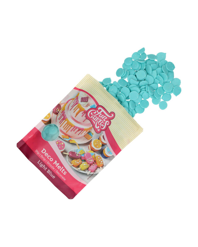 Funcakes Funcakes Deco Melts -licht blauw- 250g