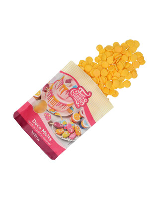 Funcakes Deco Melts -geel- 250g