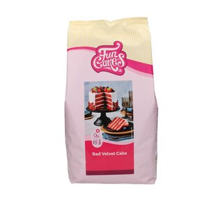Funcakes Mix voor Red Velvet Cake 4kg