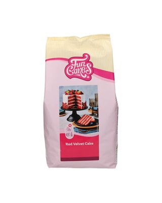 Funcakes Mix voor Red Velvet Cake 4kg
