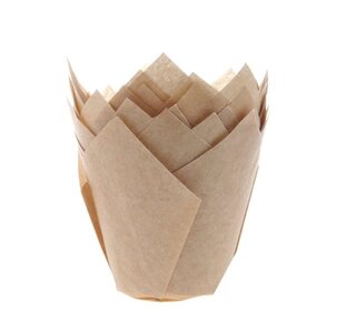 House of Marie House of Marie Muffin Cups Tulp kraft pk/36