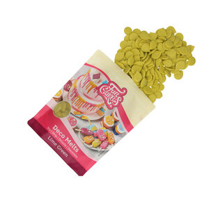 Funcakes Deco Melts -lime groen- 250g