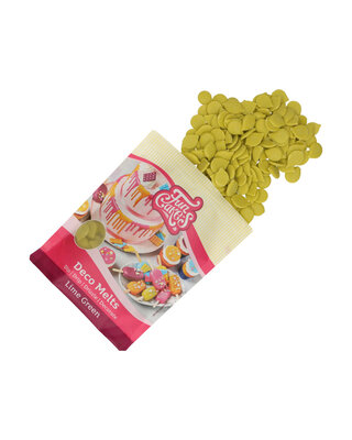 Funcakes Deco Melts -lime groen- 250g