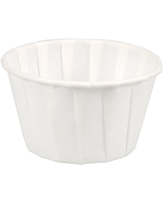 papieren portiecup 41mm wit  10st