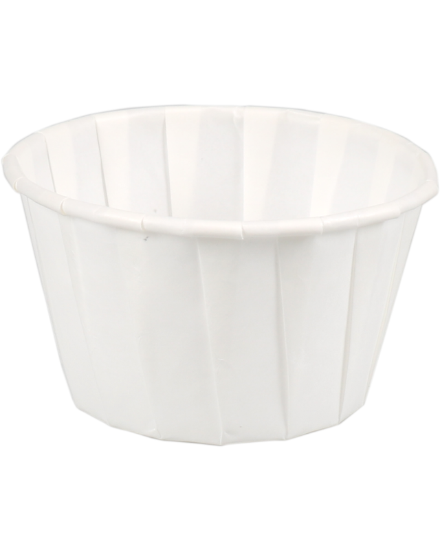 papieren portiecup 41mm wit  10st