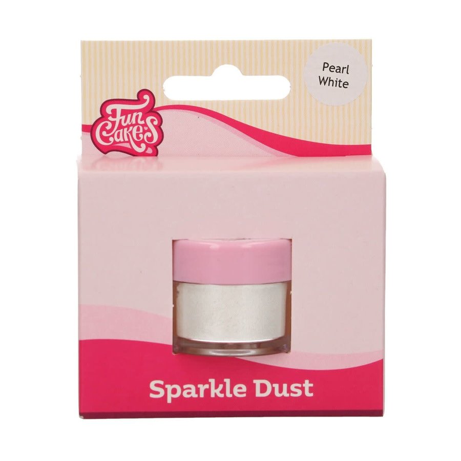 FunCakes Edible FunColours Sparkle Dust - Pearl White-1