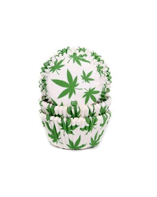 House of Marie House of Marie Baking Cups Marijuana pk/50