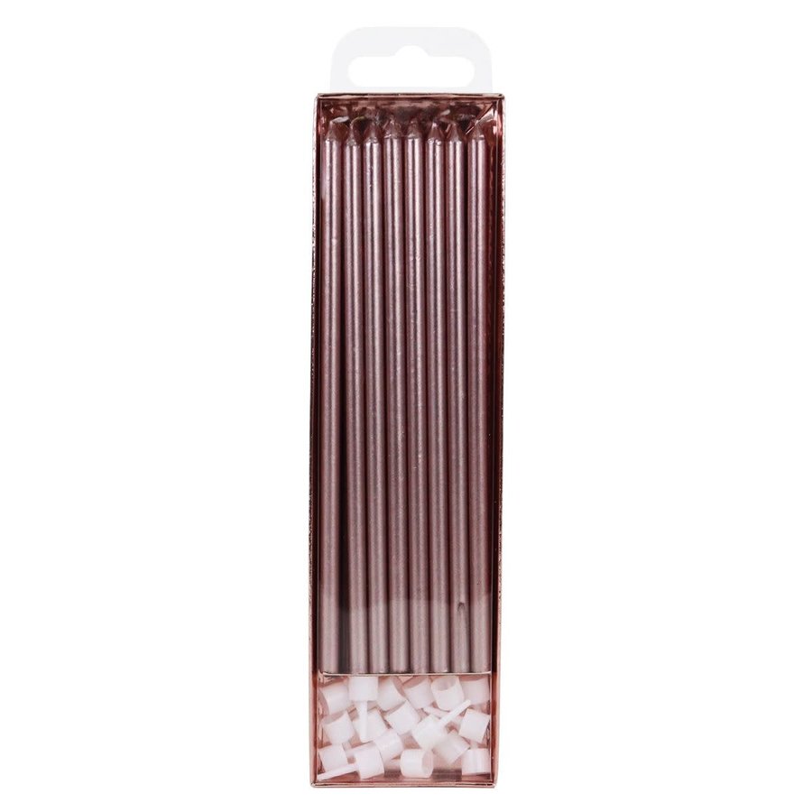PME Extra Tall Candles Rose Gold 18cm pk/16-2
