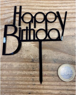 Happy birthday topper future black