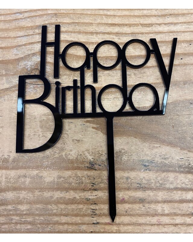 Happy birthday topper future black