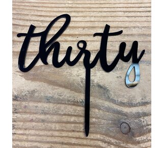 Thirty 30 topper zwart