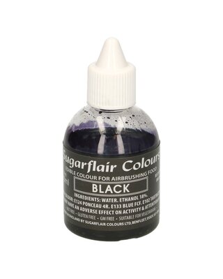 sugar flair Sugarflair Airbrush Colouring -Black- 60ml
