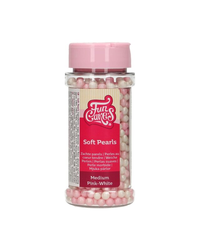 Funcakes FunCakes Zachte Parels -Roze/Wit- 60g