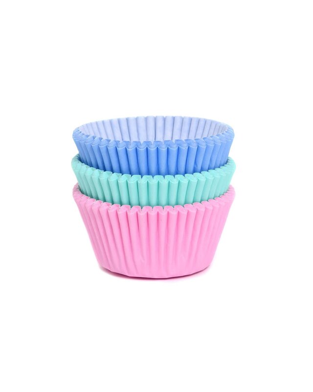 House of Marie House of Marie Baking Cups Assorti Pastel pk/75