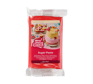 Funcakes Rolfondant -Fire Red- -250g-
