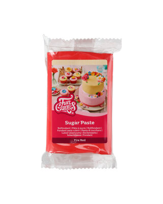 Funcakes Rolfondant -Fire Red- -250g-