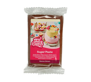 Funcakes Funcakes fondant maroon brown 250gr
