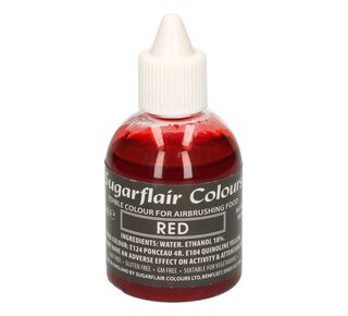 sugarflair Sugarflair Airbrush Colouring -Red- 60ml