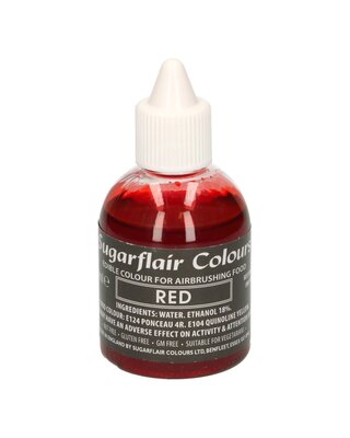 sugarflair Sugarflair Airbrush Colouring -Red- 60ml