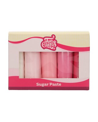 Funcakes FunCakes Fondant Multipack Pink Colour Palette 5x100g
