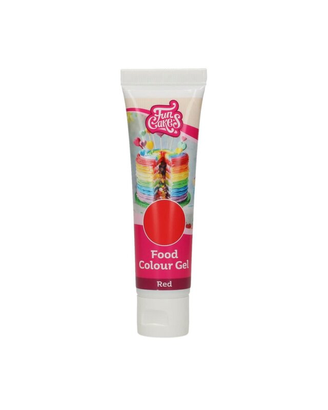 Funcakes Colour Gel - Red rood 30g