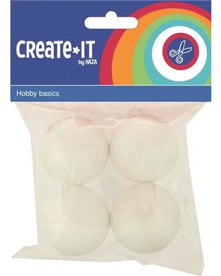 4,5cm Polystyreen dummy Bollen 4,5cm 4st