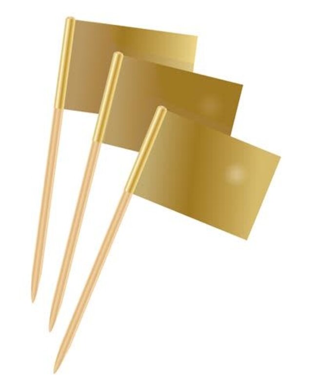 Vlag Prikkers goud 50 stuks