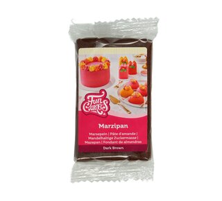 Funcakes Marsepein dark brown 250gr