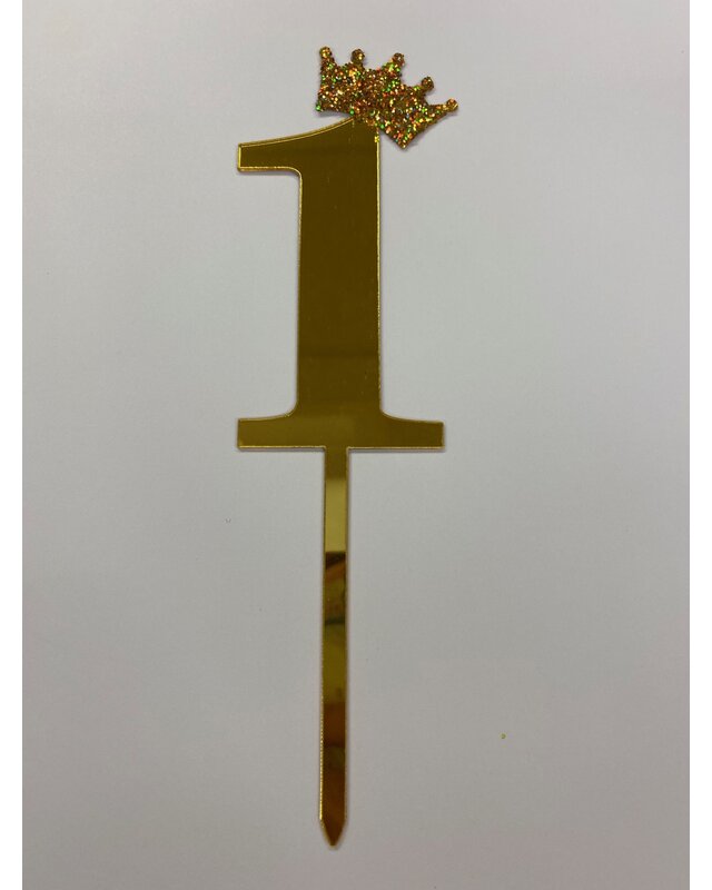 acryl prikker cijfer 1