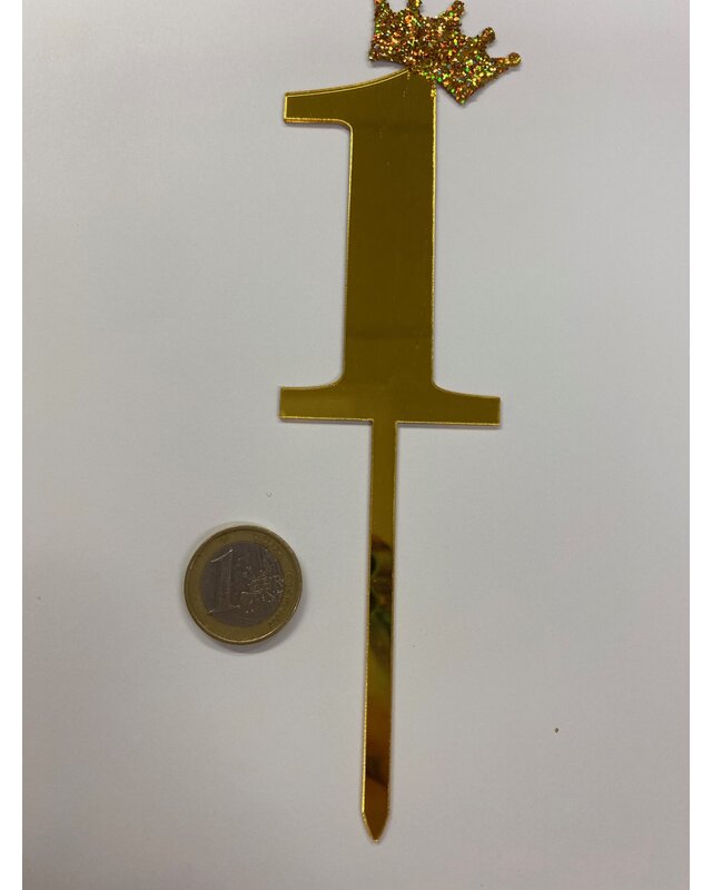 acryl prikker cijfer 1