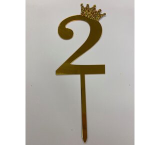 acryl prikker cijfer 2