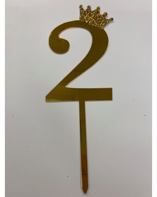 acryl prikker cijfer 2