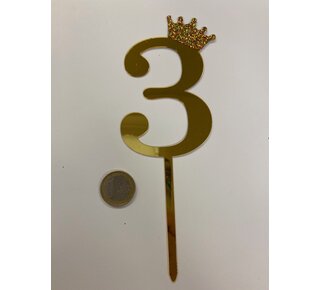 acryl prikker cijfer 3