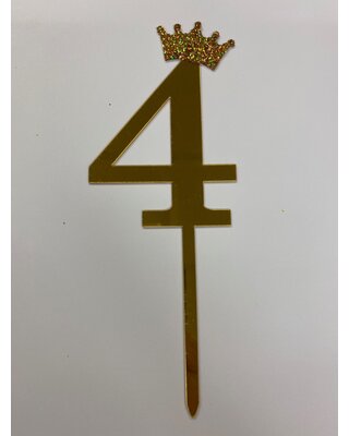 acryl prikker cijfer 4