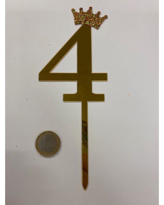 acryl prikker cijfer 4