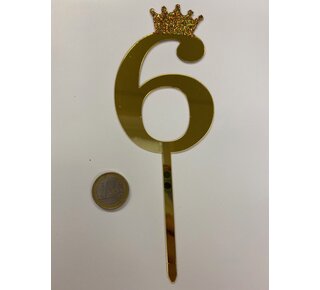 acryl prikker cijfer 6