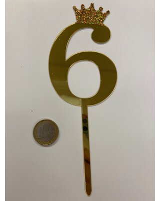 acryl prikker cijfer 6