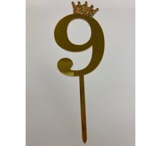 acryl prikker cijfer 9