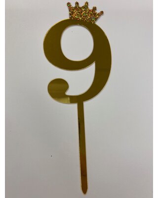 acryl prikker cijfer 9